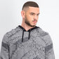 Suéter de malha com capuz Jax masculino da INC International Concepts, cinza, tamanho grande