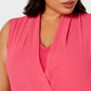 Blusa feminina plus size Alfani, tamanho 2, Pansy Pink, tamanho extra grande