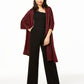 Charter Club Cashmere Metálico Oversized Wrap Feminino Vermelho Escuro Tamanho Regular
