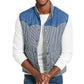 Colete American Rag Masculino Acolchoado Colorblocked Azul Tamanho Extra Grande
