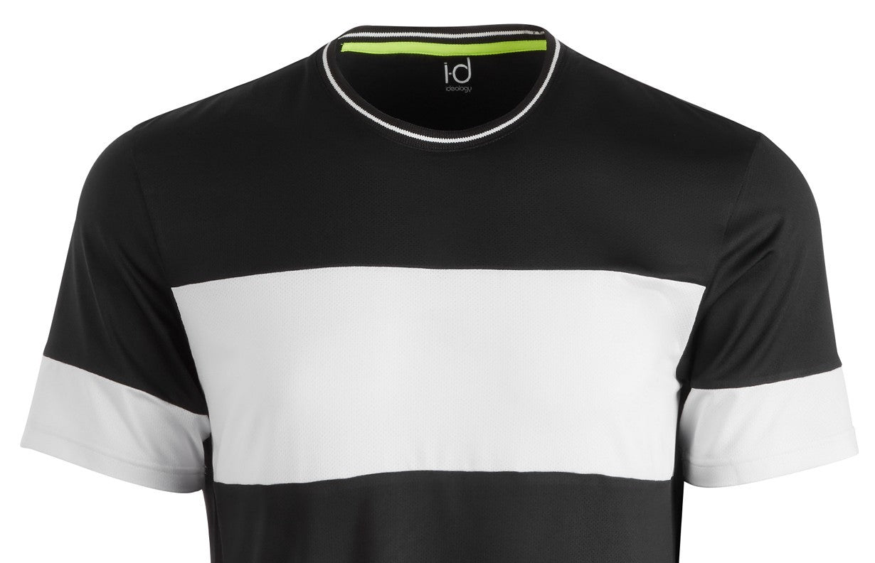 Camiseta masculina Ideology Mesh Blocked preta tamanho 3 extra grande