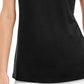 Blusa feminina Alfani com gola alta, preta, tamanho pequeno