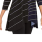 Túnica Alfani Feminina Estampada Alto Baixo Azul Marinho Tamanho XXG