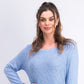 Karen Scott Suéter Feminino Diamond Cable-Knit Azul Tamanho 2 Extra Grande