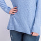 Karen Scott Suéter Feminino Diamond Cable-Knit Azul Tamanho 2 Extra Grande