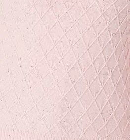 Karen Scott Suéter Feminino Diamond Cable-Knit Rosa Tamanho Grande