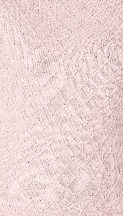 Karen Scott Suéter Feminino Diamond Cable-Knit Rosa Tamanho 2 Extra Grande