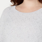 Karen Scott Suéter Feminino de Tricô com Cordão Diamante Branco Tamanho Médio