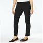 Calça feminina Karen Scott Petite Veludo Cotelê, preta, tamanho 35