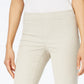 Calça feminina Karen Scott Petite Veludo Cotelê Cinza Tamanho Grande