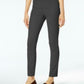 Calça feminina Karen Scott Petite Veludo Cotelê Pull-On, cor carvão, tamanho médio