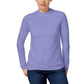 Karen Scott Suéter Feminino Gola Mock Roxo Tamanho Pequeno Extra Grande