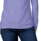 Karen Scott Suéter Feminino Gola Mock Roxo Tamanho Pequeno Extra Grande