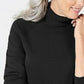 Karen Scott Suéter Feminino Gola Alta Preto Tamanho Grande