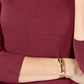 Karen Scott Suéter Feminino Gola Alta Médio Vermelho Tamanho P