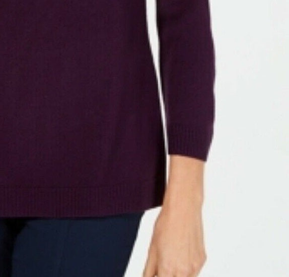 Karen Scott Suéter Feminino Gola V Roxo Médio Tamanho P