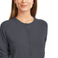 Karen Scott Cardigan Feminino com Botões e Contas Preto Tamanho Extra Grande