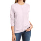 Cardigan feminino Karen Scott com botões e contas, rosa, tamanho pequeno