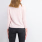 Karen Scott Cardigan Feminino Petite Luxsoft com Botões Rosa Tamanho Petite Pequeno