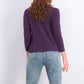 Karen Scott Cardigan Feminino Luxsoft Botão Médio Roxo Tamanho Pequeno Médio