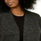 Karen Scott Cardigan Plus Size Feminino com Borda Estampada Preto Tamanho 2X