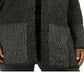 Karen Scott Cardigan Plus Size Feminino com Borda Estampada Preto Tamanho 2X