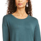 Blusa com cordão e punho estilo Style &amp; Co, verde, tamanho XX-G