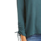 Blusa com cordão e punho estilo Style &amp; Co, verde, tamanho XX-G
