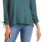 Top feminino estilo &amp; co com cordão e punho, Alpine Trail, tamanho pequeno