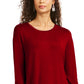 Top curto feminino com cordão e punhos amarrados, tamanho PP, vermelho, da Style &amp; Co