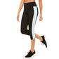 Leggings cropped femininas Ideology Colorblocked Azul Tamanho Extra Grande
