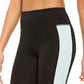 Leggings cropped femininas Ideology Colorblocked Azul Tamanho Extra Grande