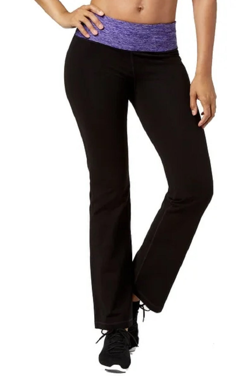 Calça de ioga feminina Ideology Performance Roxa Tamanho X-S