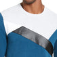 Suéter masculino com blocos de cores da INC International Concepts, azul, tamanho XXX-G