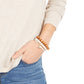 Blusa feminina de manga comprida e gola redonda Style &amp; Co, bege, tamanho pequeno