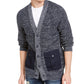 Cardigan texturizado masculino American Rag azul tamanho médio