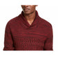 Suéter American Rag Masculino Multi-Textura com Gola Xale Vinho Tamanho Pequeno