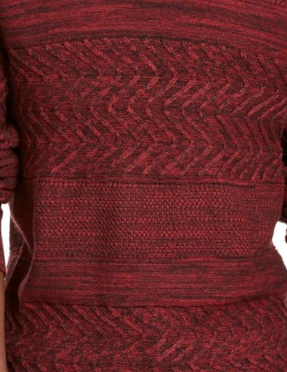 Suéter American Rag Masculino Multi-Textura com Gola Xale Vinho Tamanho Pequeno