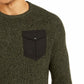 Suéter American Rag Masculino Gola Redonda Bolso Verde Tamanho Médio