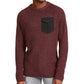Suéter American Rag Masculino Gola Redonda Bolso Vinho Tamanho Grande