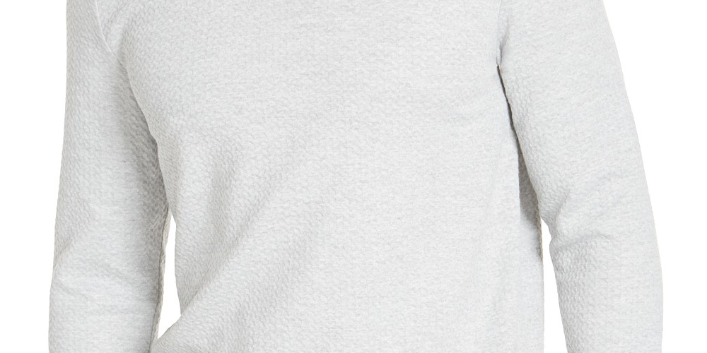 Suéter cruzado masculino Tasso Elba cinza tamanho grande