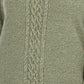 Karen Scott Suéter Feminino de Tricô com Painel Verde Tamanho Grande