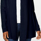 Karen Scott Cardigan Feminino Frente Aberta Bege Tamanho Médio