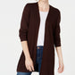 Karen Scott Cardigan Feminino Aberto na Frente Azul Tamanho P