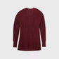 Karen Scott Cardigan Feminino Aberto na Frente Vermelho Tamanho Grande