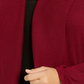 Karen Scott Cardigan Feminino Frente Aberta Médio Vermelho Tamanho 3X