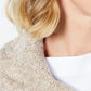 Poncho Karen Scott Feminino com Gola Xale Marrom Tamanho P