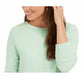 Suéter chenille feminino Style &amp; Co, tamanho médio, cor menta