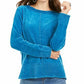 Suéter feminino Petite Chenille da Style &amp; Co, azul, tamanho pequeno