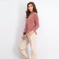 Suéter feminino Petite Chenille da Style &amp; Co, roxo, tamanho grande